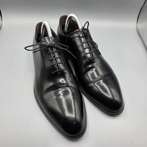 Girotti Dress Shoes Mens 41 Black Leather Formal Wear Oxford Tuxedo Wedding